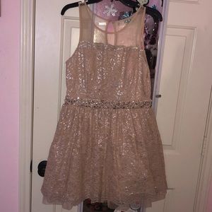 Pink Lace Homecoming/Prom Dress